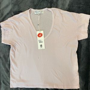BrAnd New WildFox Chrissy V Neck Tee